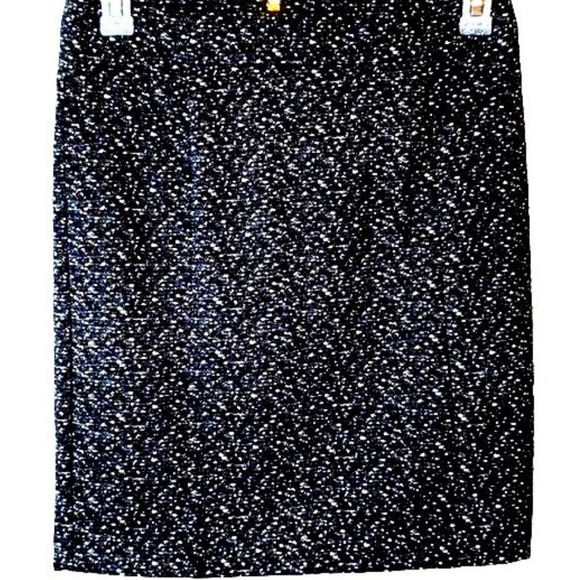 Michael Michael Kors Speckled Stretch Mini Skirt Black White 6 NWT - Picture 1 of 9